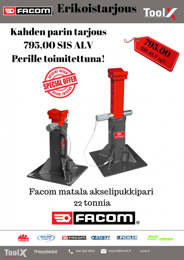 Facom DL.PL22A akselipukkien erikoistarjous Toolx Oy