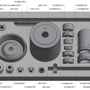 Solumuovi 04-00022-027 työkalusarjoille 03-00013 ja 03-00009