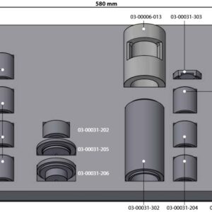 Solumuovi 04-00022-013 SAF BPW lisäosien säilytykseen